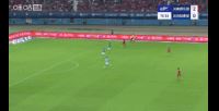 比赛第77分钟，阿奇姆彭乱战中破门完成双响，河南3-0领先新鹏城